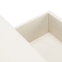 White Wood Natalia 1-Drawer End Table