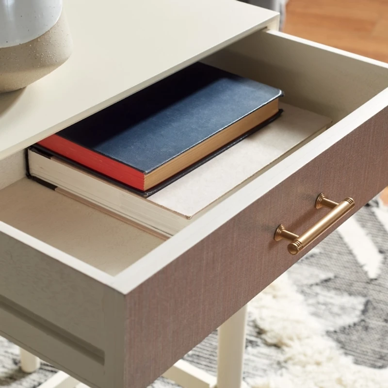 Wood Stella 1-Drawer End Table