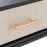 Black Wood Stella 1-Drawer End Table