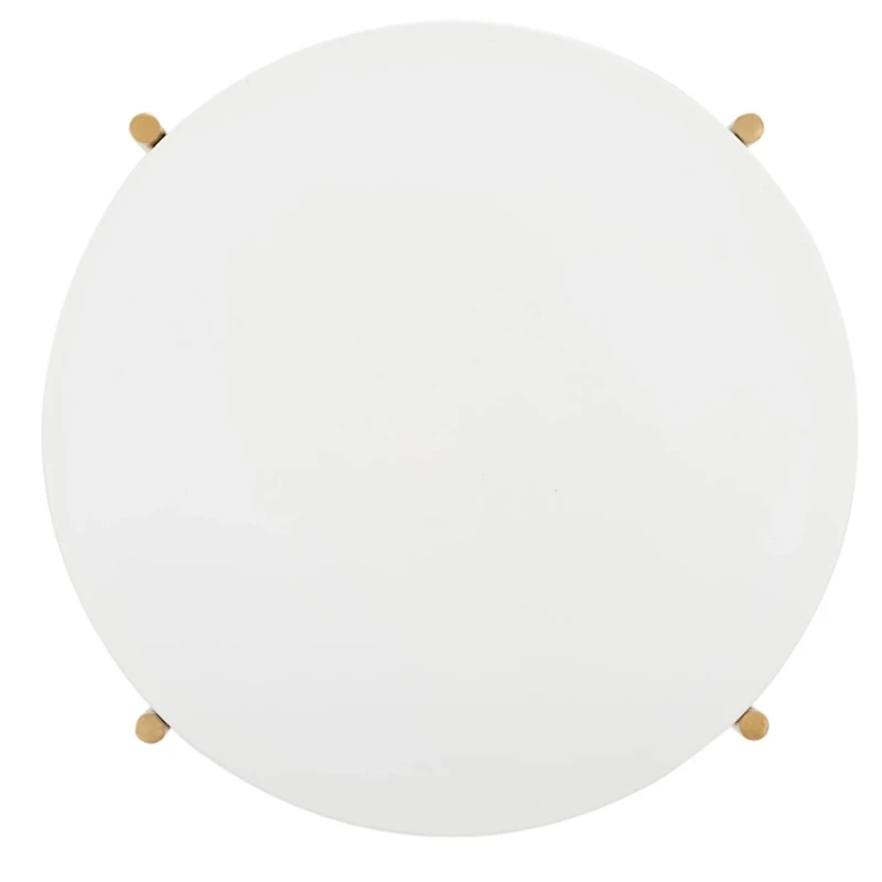 Gold Round Gertrude Accent Table