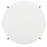 Gold Round Gertrude Accent Table