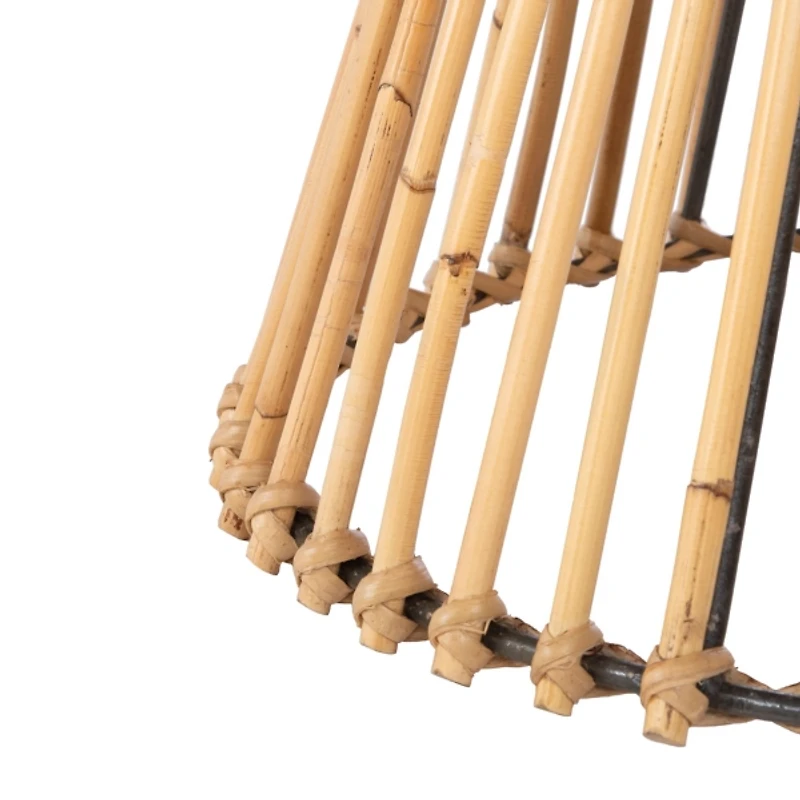 Natural Rattan Irma Round Accent Table