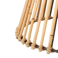 Natural Rattan Irma Round Accent Table