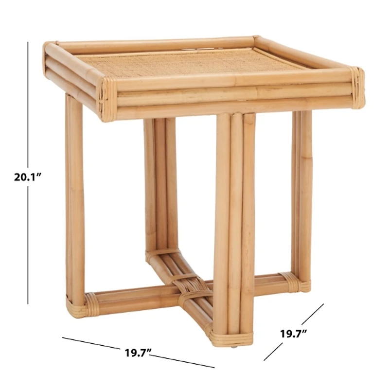 Natural Rattan Alari Accent Table