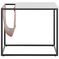 Black Modern Bortola Accent Table