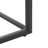 Black Modern Bortola Accent Table