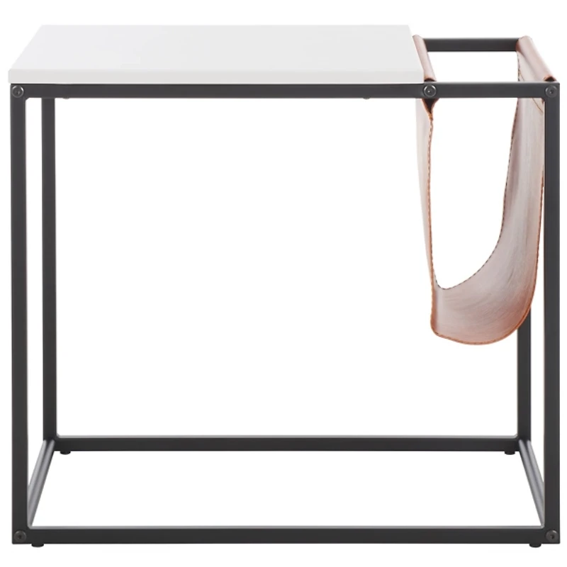 Black Modern Bortola Accent Table
