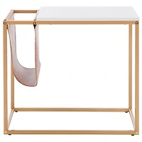Gold Modern Bortola Accent Table