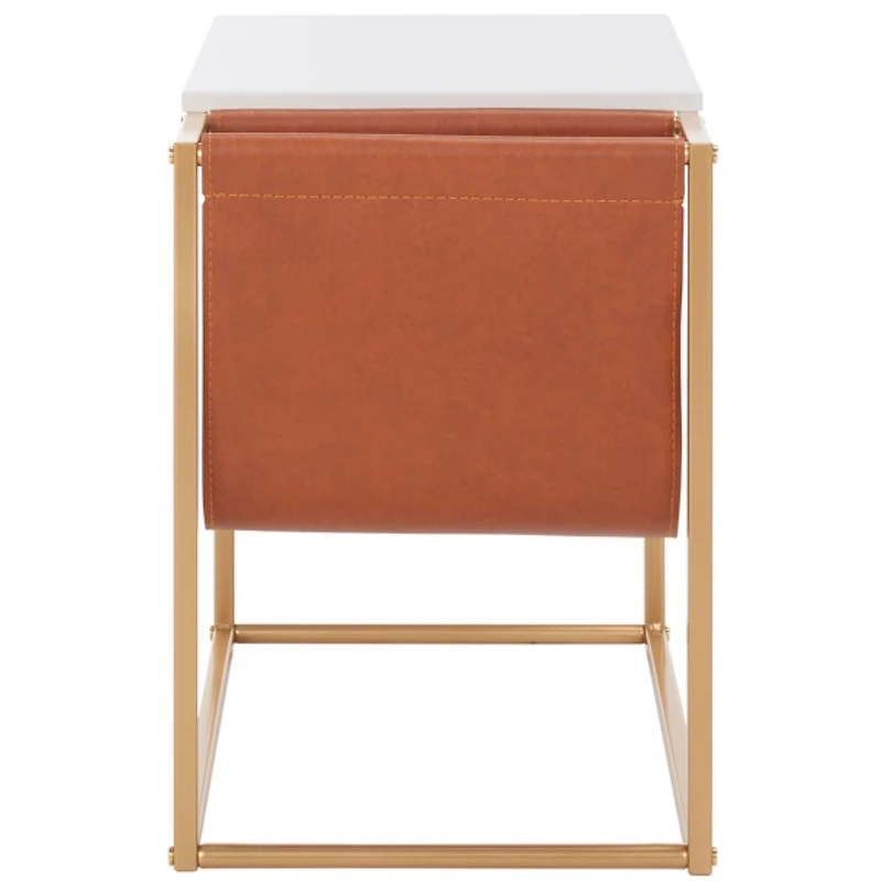 Gold Modern Bortola Accent Table