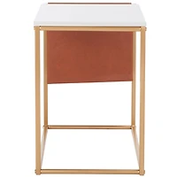 Gold Modern Bortola Accent Table