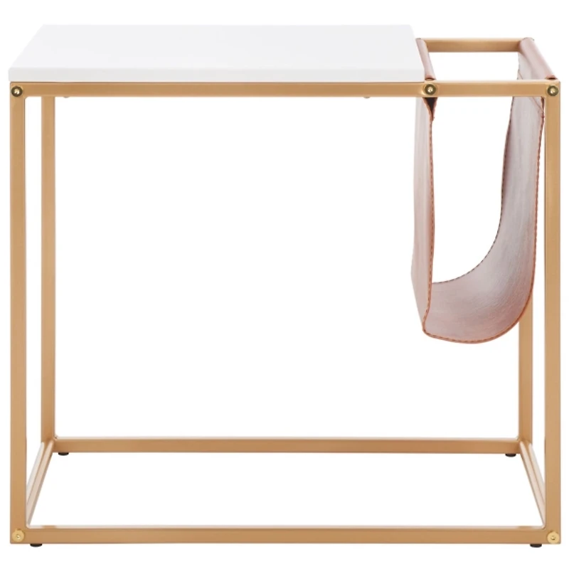 Gold Modern Bortola Accent Table