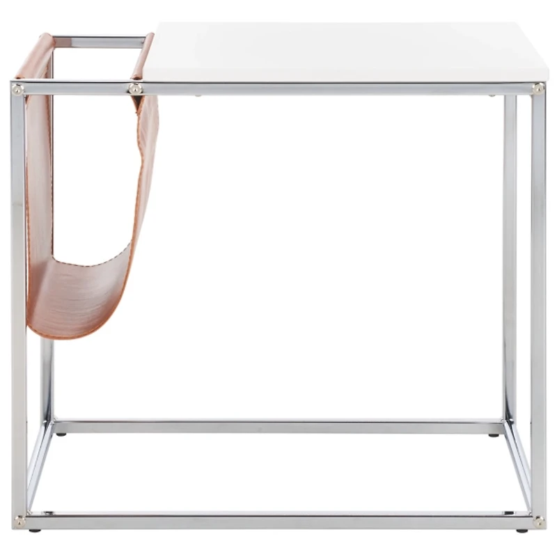 Silver Modern Bortola Accent Table