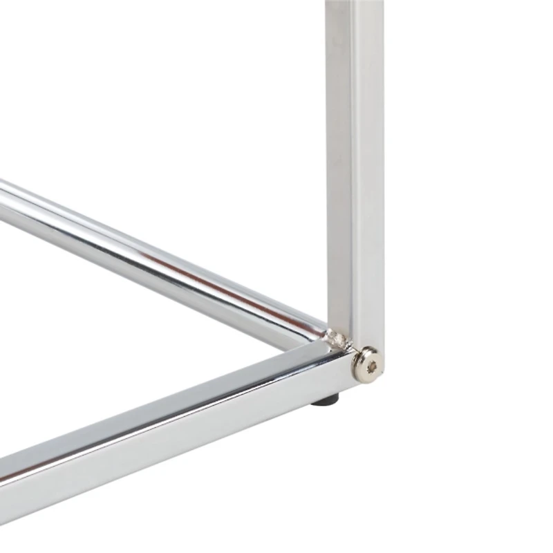 Silver Modern Bortola Accent Table