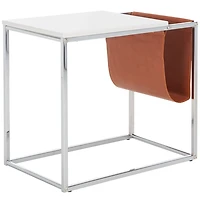 Silver Modern Bortola Accent Table