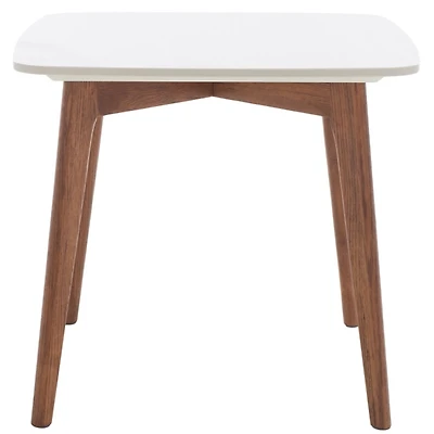 Square Ceramic Marble & Walnut Karin Accent Table