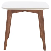 Square Ceramic Marble & Walnut Karin Accent Table