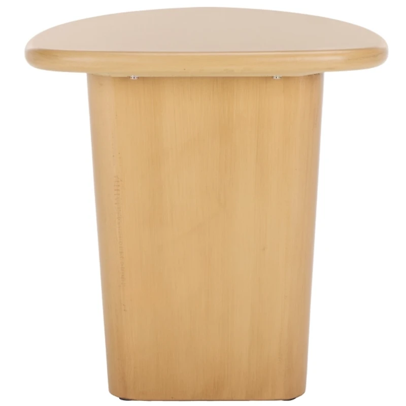Natural Asymmetrical Genevieve Accent Table