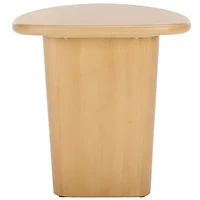 Natural Asymmetrical Genevieve Accent Table