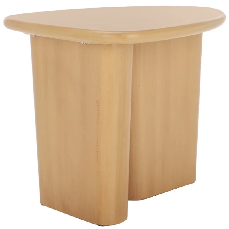 Natural Asymmetrical Genevieve Accent Table