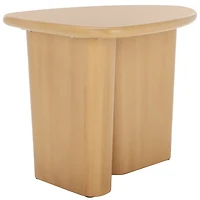 Natural Asymmetrical Genevieve Accent Table