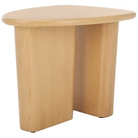 Natural Asymmetrical Genevieve Accent Table