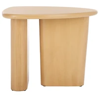 Natural Asymmetrical Genevieve Accent Table