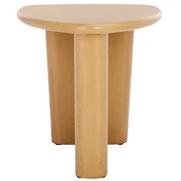 Natural Asymmetrical Genevieve Accent Table