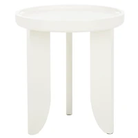 White Wood Elnora Accent Table