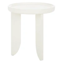 White Wood Elnora Accent Table