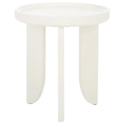 White Wood Elnora Accent Table