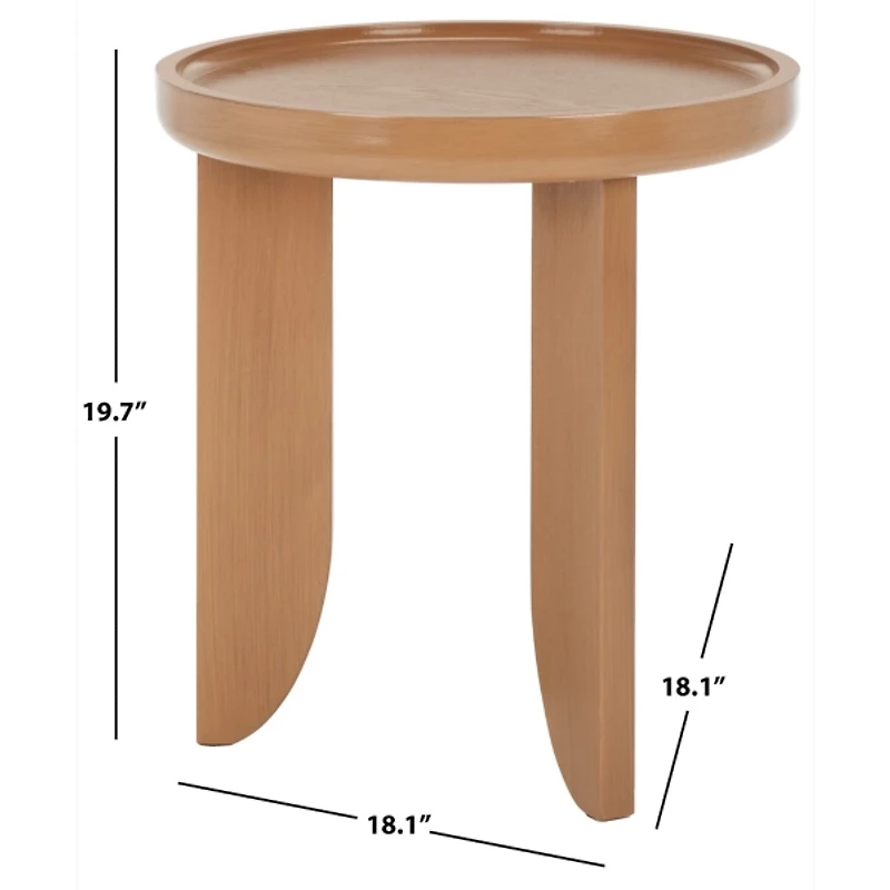 Natural Wood Elnora Accent Table