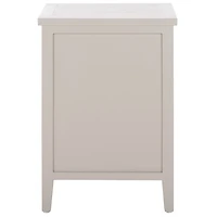 Wood Woven Viola 2-Drawer End Table