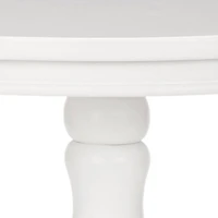 Wood Round Vienna Pedestal Side Table