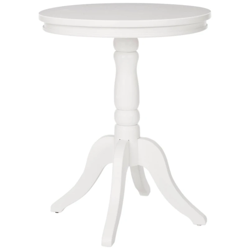 Wood Round Vienna Pedestal Side Table