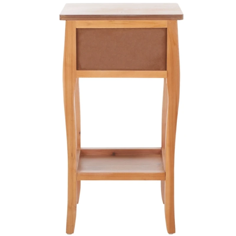 Honey Brown Wood Frieda End Table