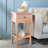 Honey Brown Wood Frieda End Table