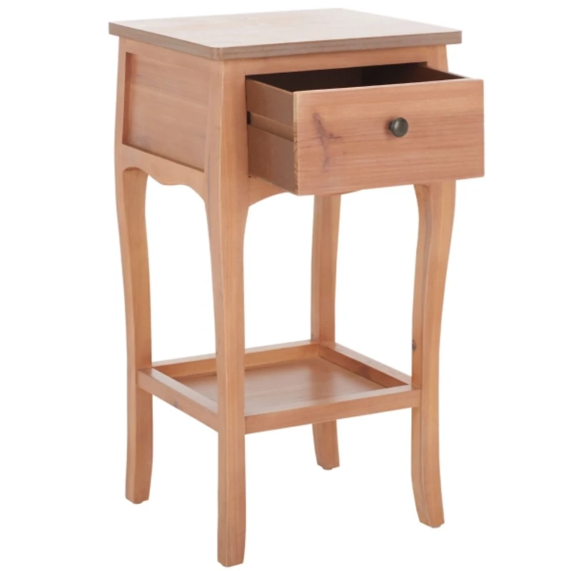 Honey Brown Wood Frieda End Table