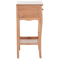 Honey Brown Wood Frieda End Table