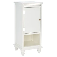 White Wood Bead Board Daya End Table