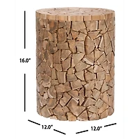 Reclaimed Teak Franci Round Stool