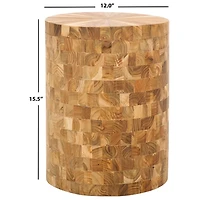 Natural Reclaimed Teak Round Ira Stool