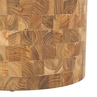 Natural Reclaimed Teak Round Ira Stool