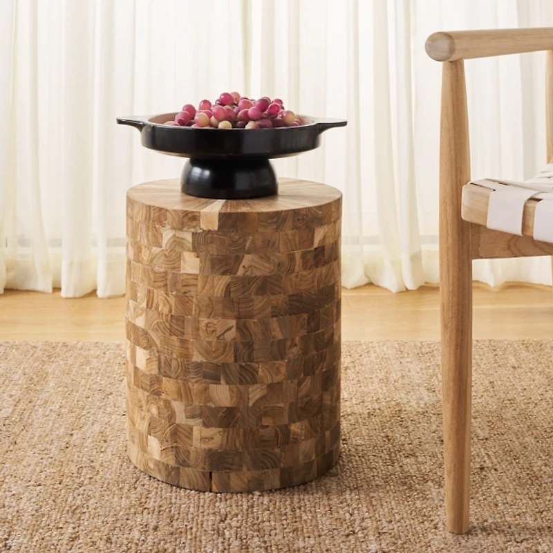 Natural Reclaimed Teak Round Ira Stool
