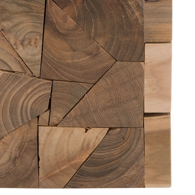 Reclaimed Teak Uma Square Stool