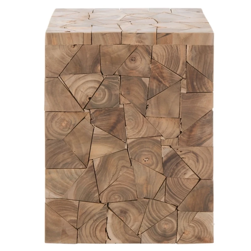 Reclaimed Teak Uma Square Stool