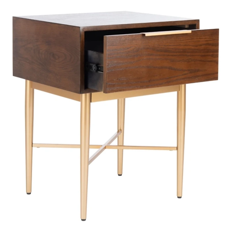 Brown Wood Angie Modern Accent Table