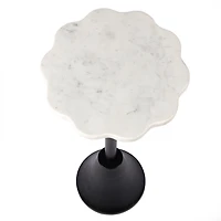 Scalloped Marble Cocktail Table
