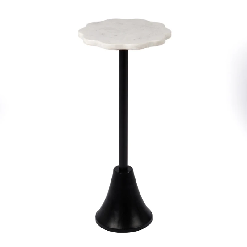 Scalloped Marble Cocktail Table