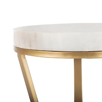 Marble & Gold Leilah Accent Table