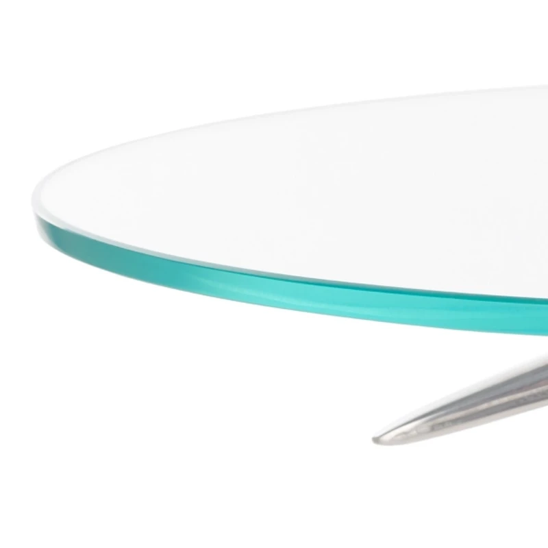 Silver Crane Metal Accent Table